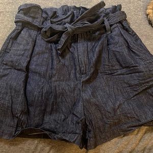 ‘A New Day’ Blue “Paper Bag” Shorts-Size M